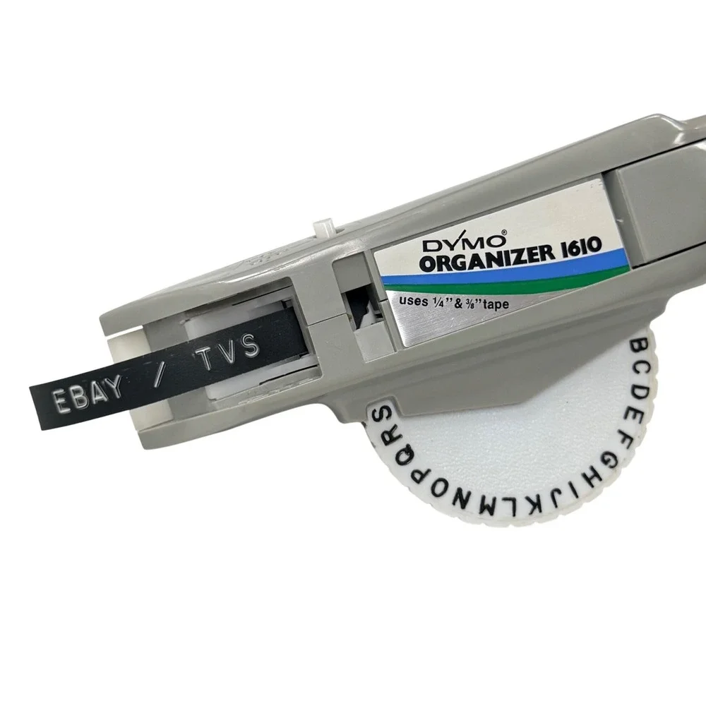 DYMO‎ Organizer 1610 Label Maker Gray Plastic Manual Embossing Tool Tape Roll
